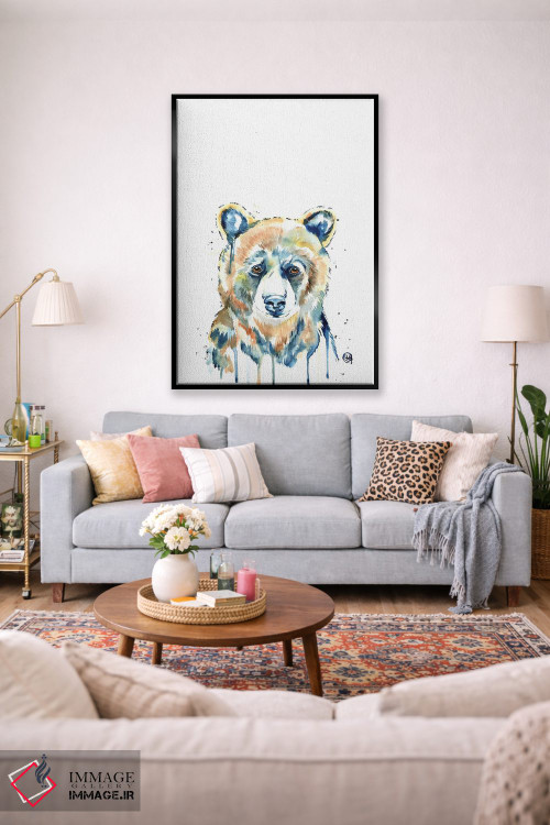 تابلو دکوراتیو خرس پیکابو اثر لیزا وایت هاوس - D2B