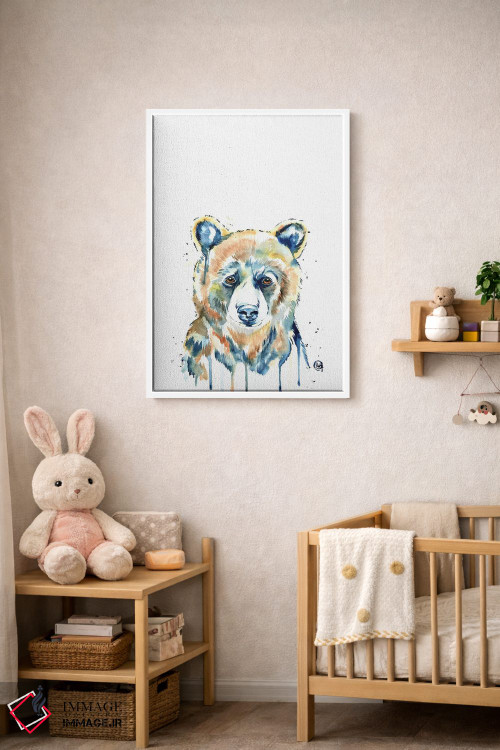 تابلو دکوراتیو خرس پیکابو اثر لیزا وایت هاوس - D3W