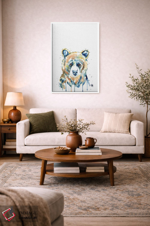 تابلو دکوراتیو خرس پیکابو اثر لیزا وایت هاوس - D4W