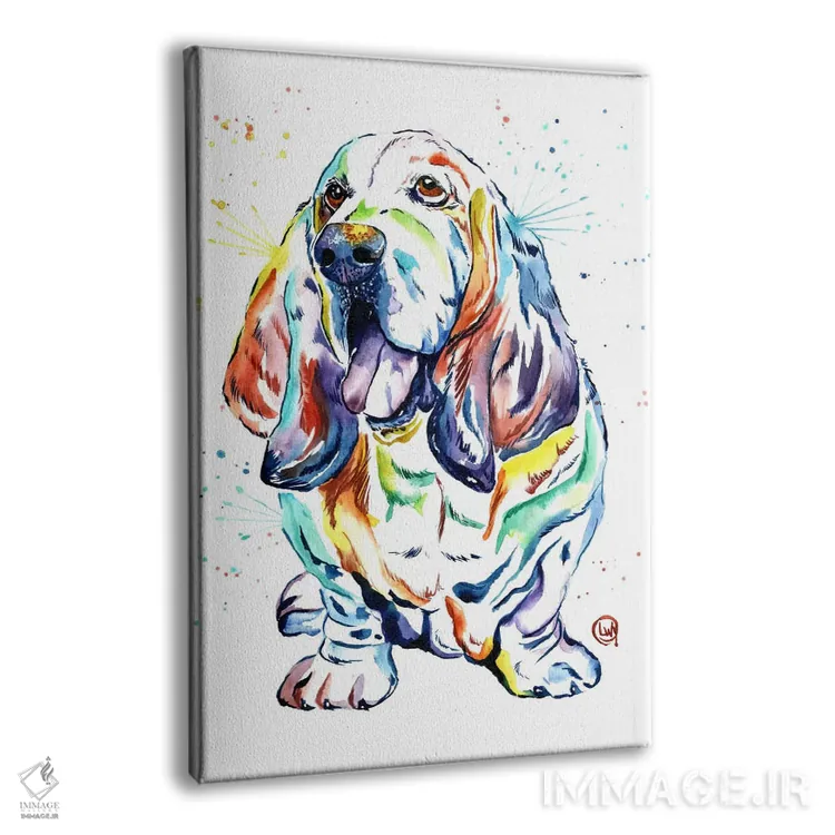 تابلو دکوراتیو باست هاند بیلی اثر لیزا وایت هاوس - نمای پرسپکتیو محصول