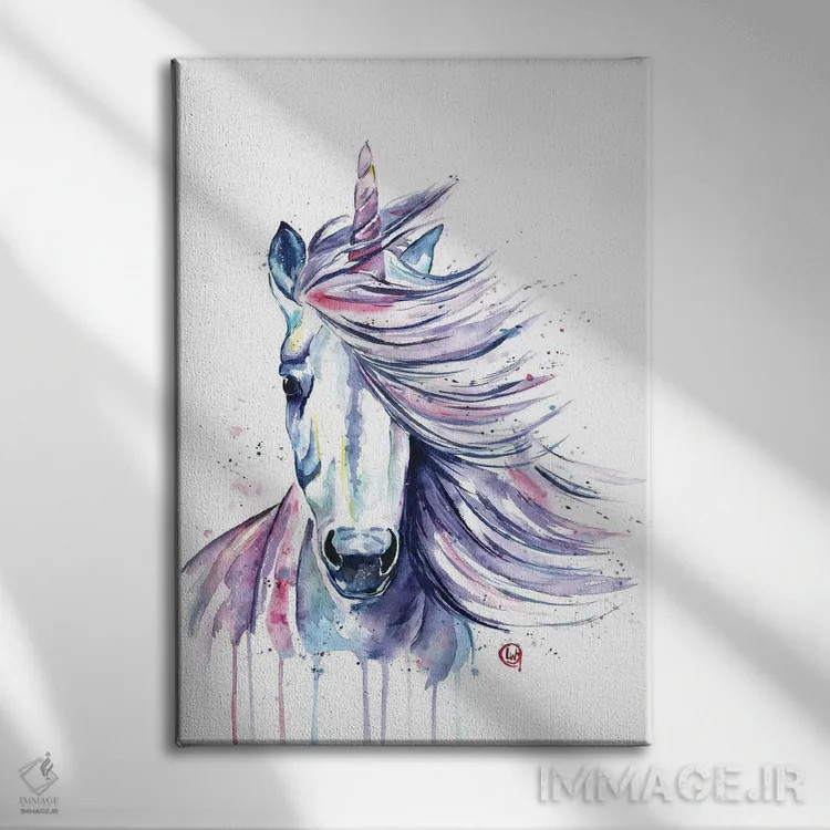 تابلو دکوراتیو تک شاخ اثر لیزا وایت هاوس - نمای روبهرو روی دیوار