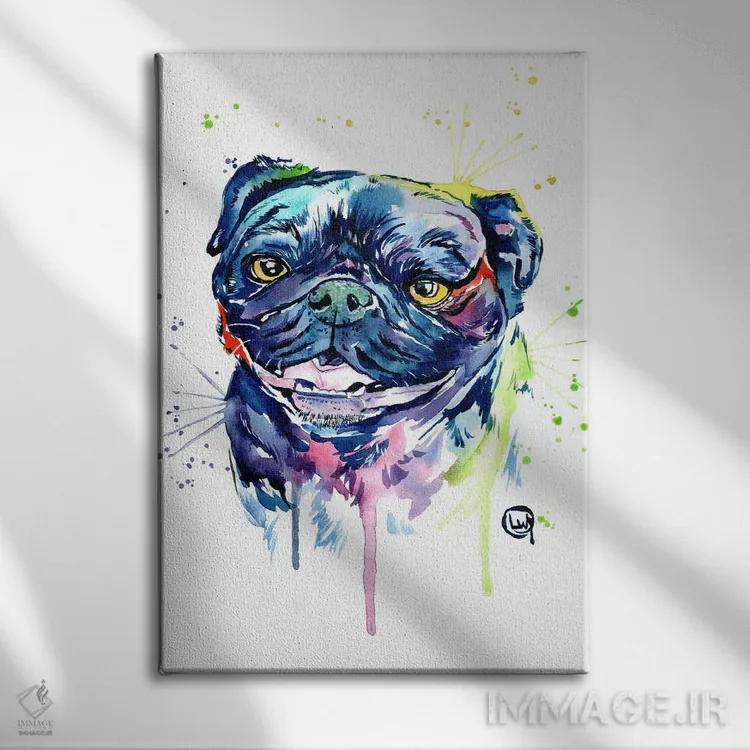 تابلو دکوراتیو بو اثر لیزا وایت هاوس - نمای روبهرو روی دیوار