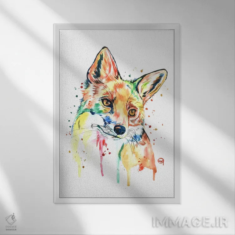 تابلو دکوراتیو فانتزی اثر لیزا وایت هاوس - نمای قابدار سفید