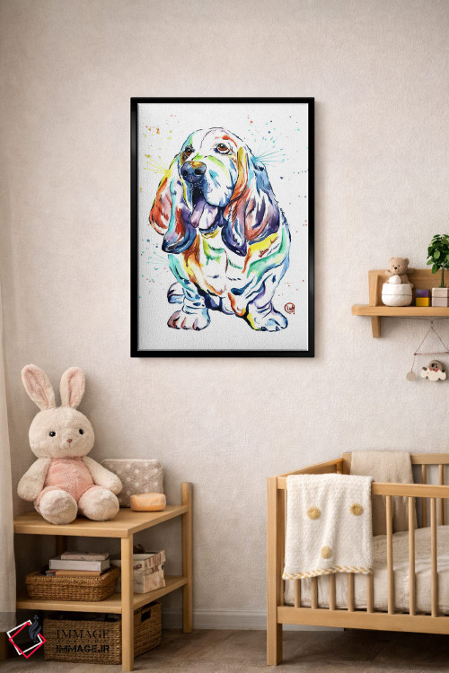 تابلو دکوراتیو باست هاند بیلی اثر لیزا وایت هاوس - D5B