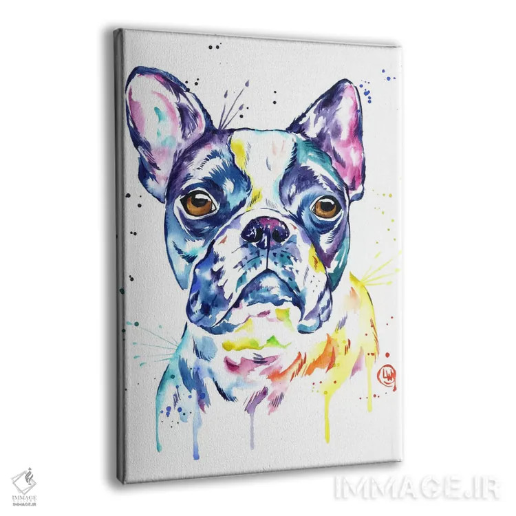 تابلو دکوراتیو بوستون تریر اثر لیزا وایت هاوس - نمای پرسپکتیو محصول