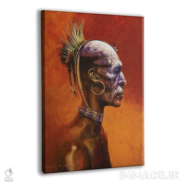 تابلو دکوراتیو شامان دنیای دوم اثر لاورنس لی - نمای پرسپکتیو محصول