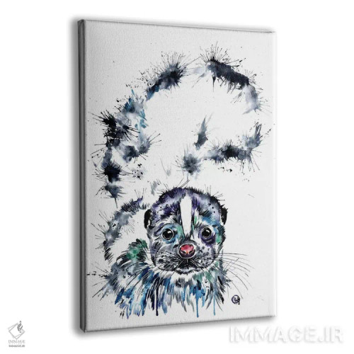 تابلو دکوراتیو توله اسکنک اثر لیزا وایت هاوس - نمای پرسپکتیو محصول