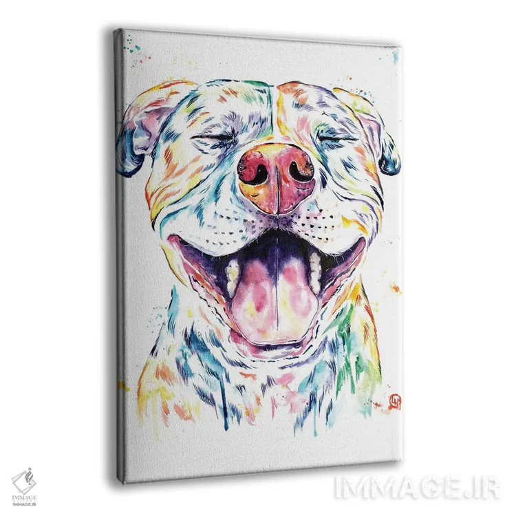 تابلو دکوراتیو تنگو پیت بول اثر لیزا وایت هاوس - نمای پرسپکتیو محصول