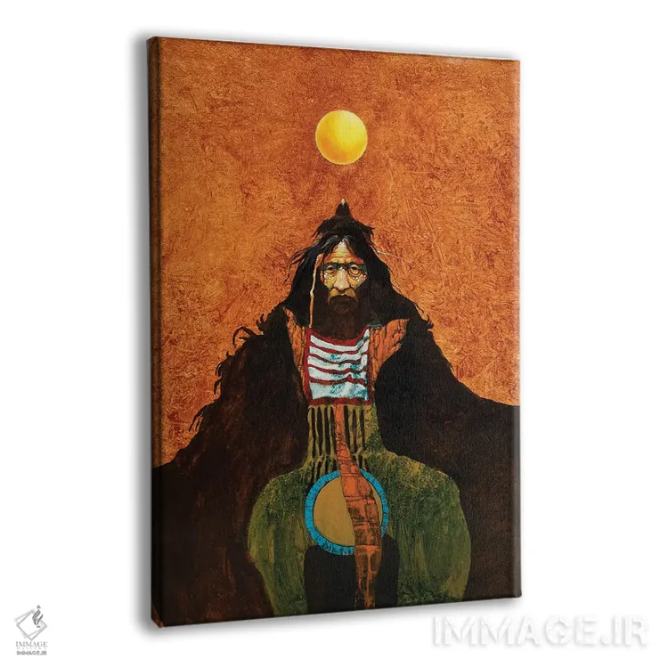 تابلو دکوراتیو کلاغ خورشیدی اثر لاورنس لی - نمای پرسپکتیو محصول