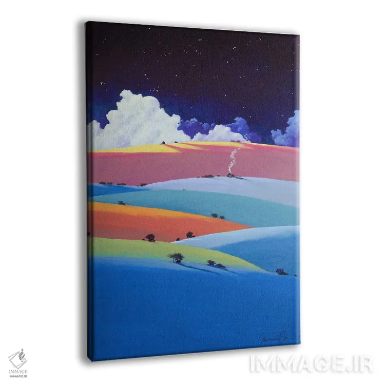 تابلو انتزاعی خانه عجایب اثر لاورنس لی - نمای پرسپکتیو محصول