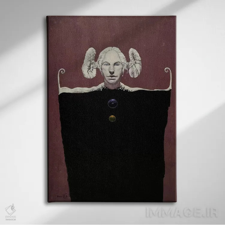 تابلو دکوراتیو دوشیزه سفید اثر لاورنس لی - نمای روبهرو روی دیوار