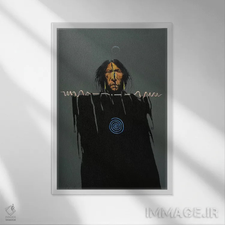 تابلو دکوراتیو درون اثر لاورنس لی - نمای قابدار سفید