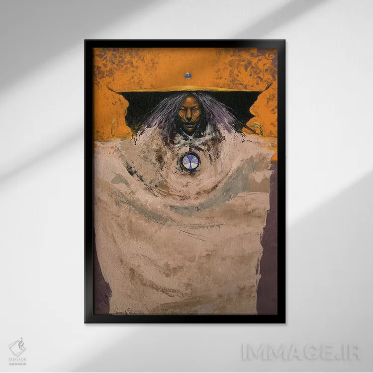 تابلو دکوراتیو بروخا ماریپوسا اثر لاورنس لی - نمای قابدار مشکی