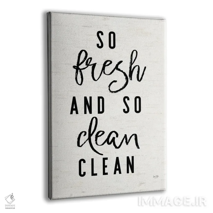 تابلو دکوراتیو این قدر تازه و تمیز اثر لوکس + می دیزاینز - نمای پرسپکتیو محصول