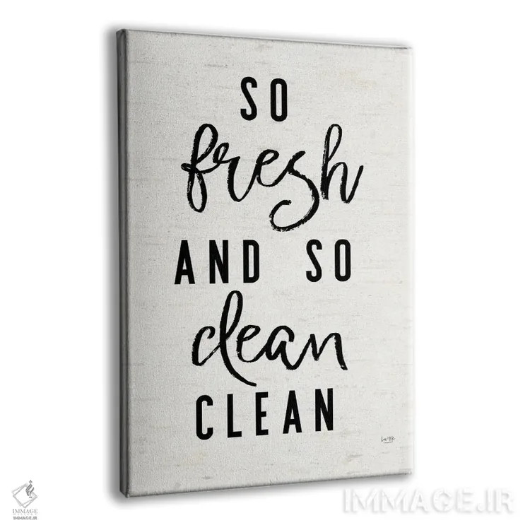 تابلو دکوراتیو این قدر تازه و تمیز اثر لوکس + می دیزاینز - نمای پرسپکتیو محصول