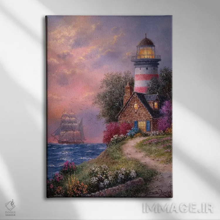 تابلو دکوراتیو لبه فانوس اثر دنیس لوان - نمای روبهرو روی دیوار