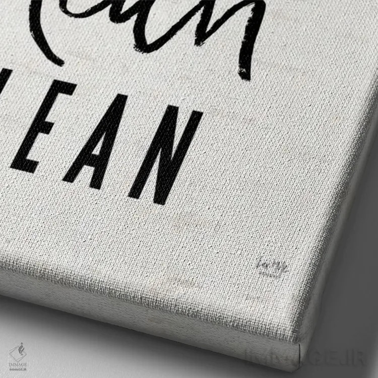 تابلو دکوراتیو این قدر تازه و تمیز اثر لوکس + می دیزاینز - نمای نزدیک بافت بوم