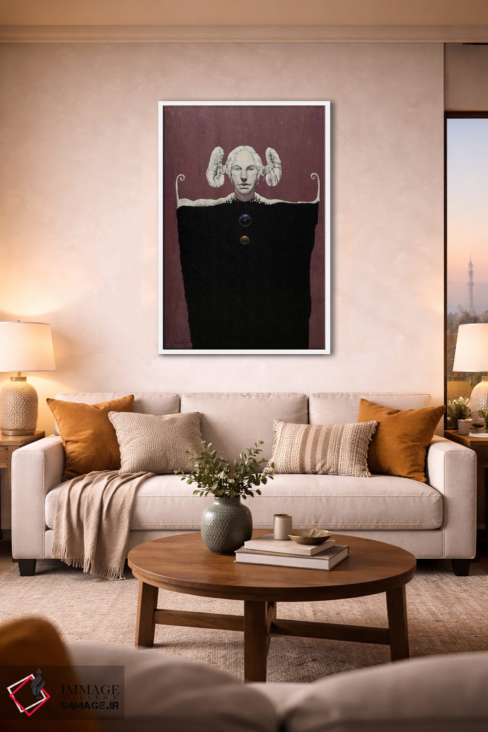 تابلو دکوراتیو دوشیزه سفید اثر لاورنس لی - D1W