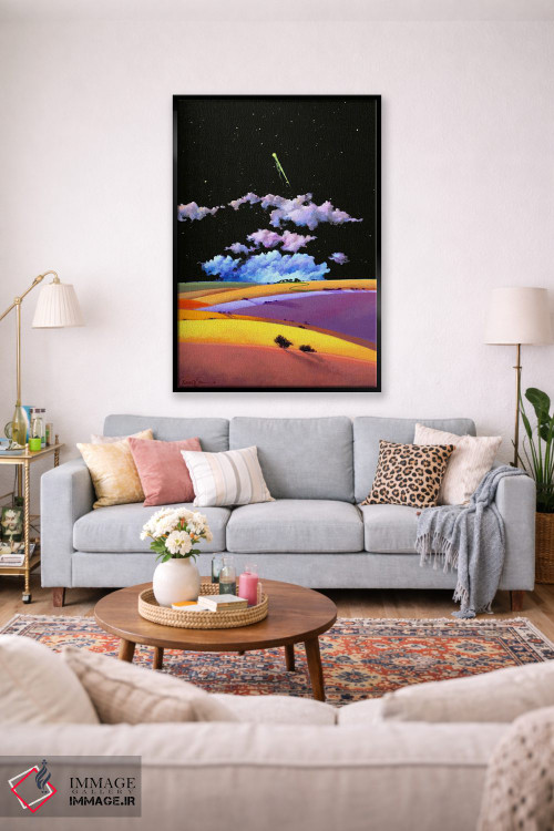 تابلو انتزاعی هملت و پیام آور اثر لاورنس لی - D1B