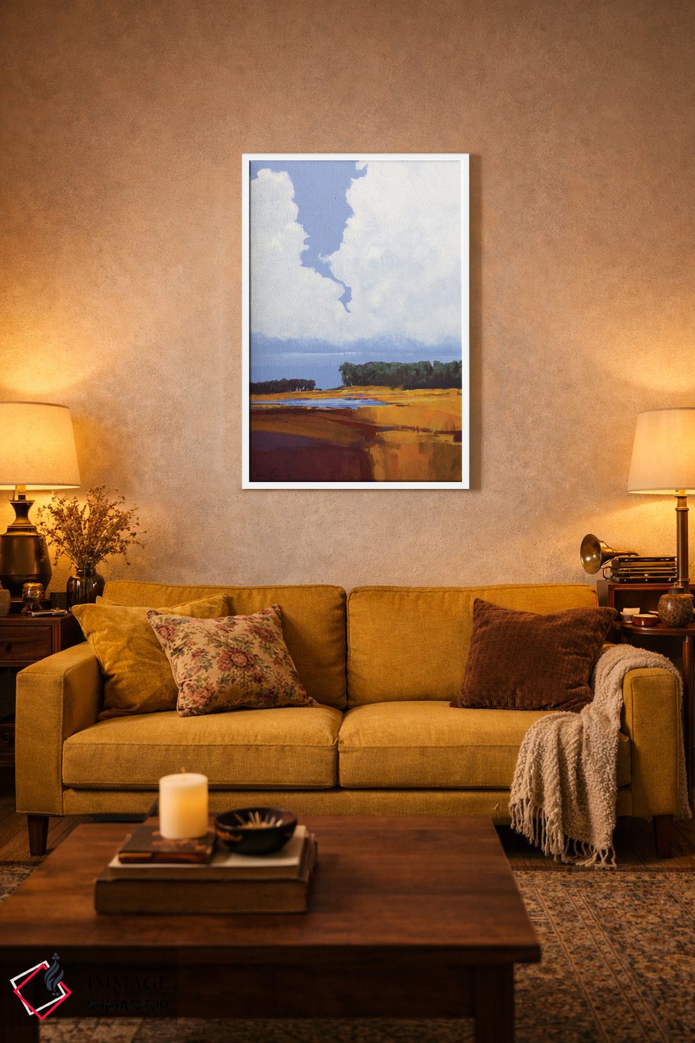 تابلو دکوراتیو آسمان و ابرها اثر لاورنس لی - D2W