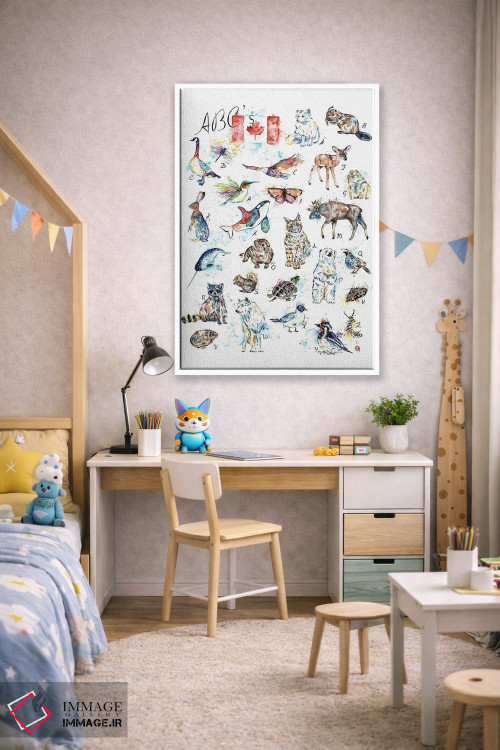 تابلو دکوراتیو الفبای کانادایی اثر لیزا وایت هاوس - D1W