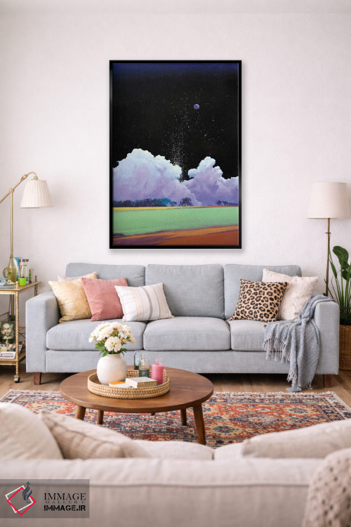 تابلو انتزاعی بارش ستاره ها اثر لاورنس لی - D1B
