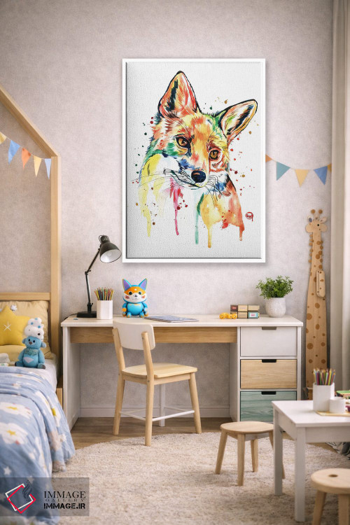 تابلو دکوراتیو روباه خیال انگیز اثر لیزا وایت هاوس - D1W