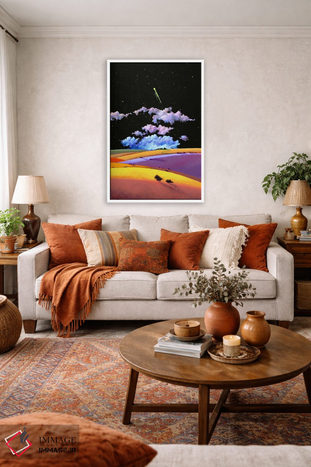 تابلو انتزاعی هملت و پیام آور اثر لاورنس لی - D2W