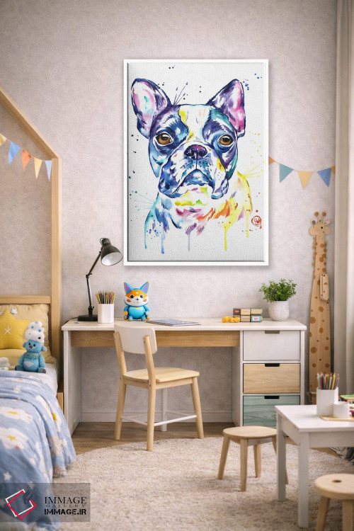 تابلو دکوراتیو بوستون تریر اثر لیزا وایت هاوس - D1W