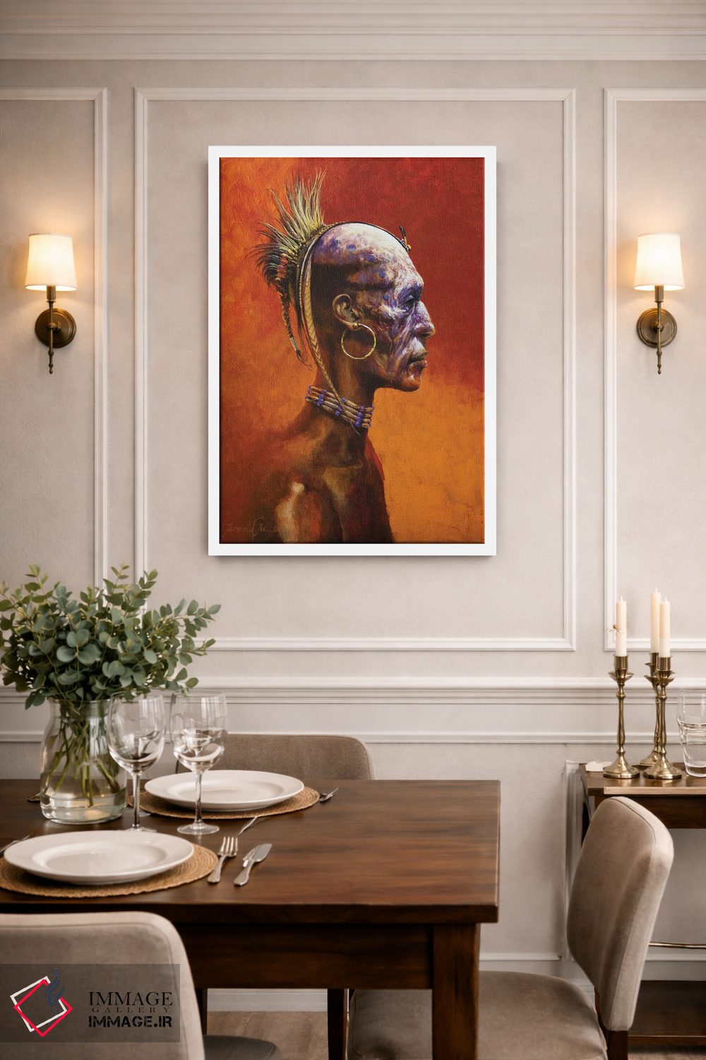 تابلو دکوراتیو شامان دنیای دوم اثر لاورنس لی - D1W