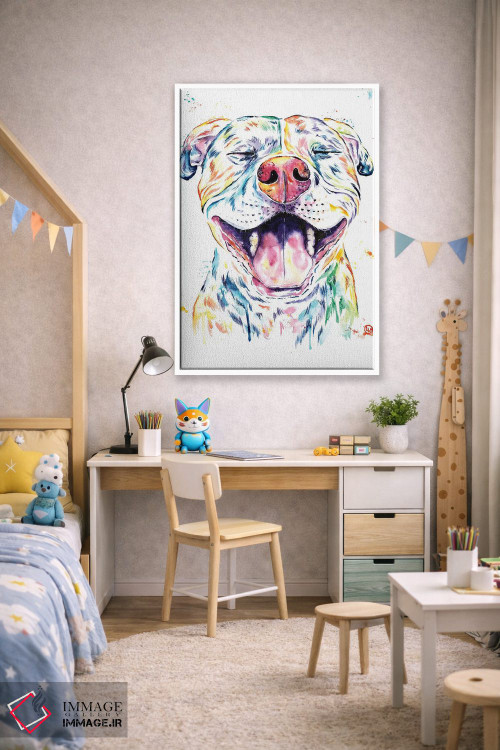 تابلو دکوراتیو تنگو پیت بول اثر لیزا وایت هاوس - D1W