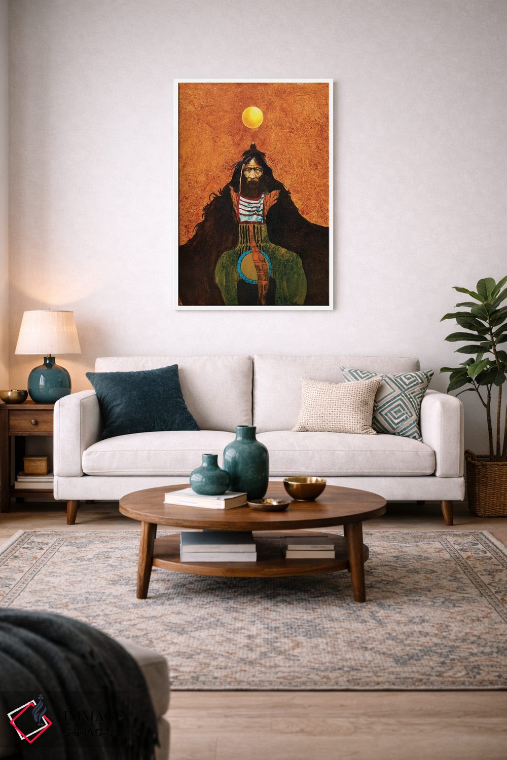 تابلو دکوراتیو کلاغ خورشیدی اثر لاورنس لی - D2W