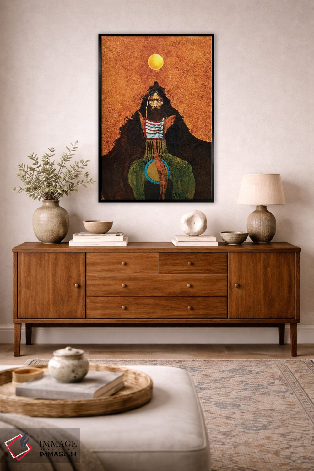 تابلو دکوراتیو کلاغ خورشیدی اثر لاورنس لی - D3B