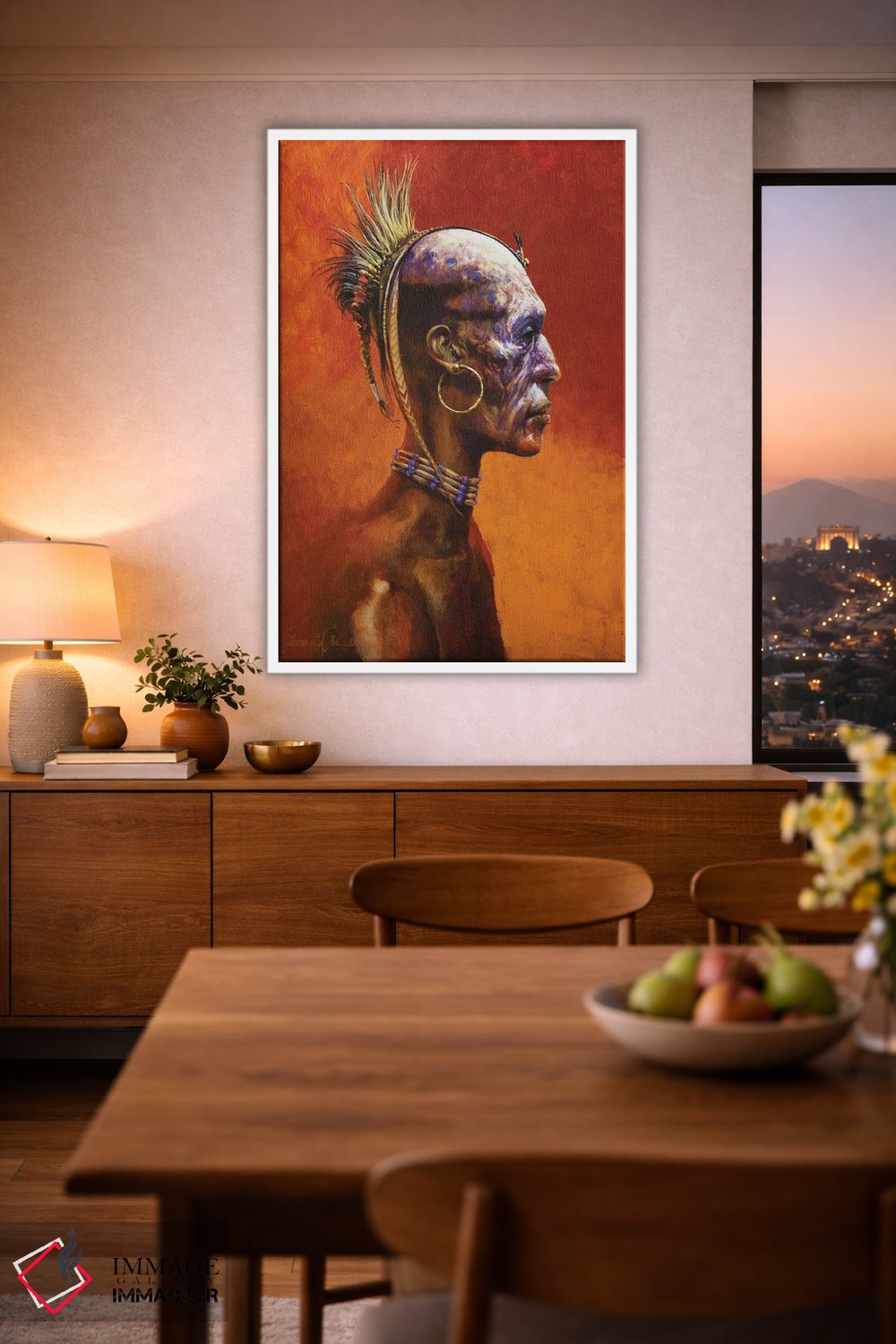 تابلو دکوراتیو شامان دنیای دوم اثر لاورنس لی - D2W