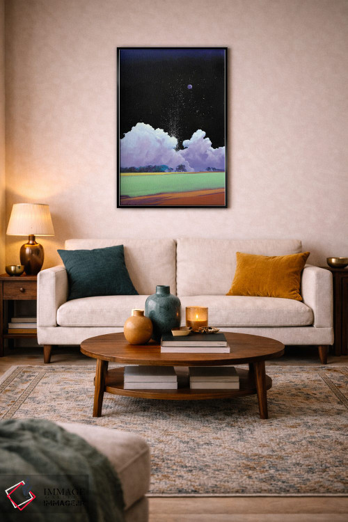 تابلو انتزاعی بارش ستاره ها اثر لاورنس لی - D3B