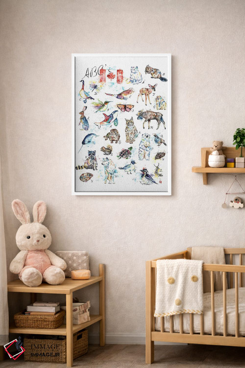 تابلو دکوراتیو الفبای کانادایی اثر لیزا وایت هاوس - D2W