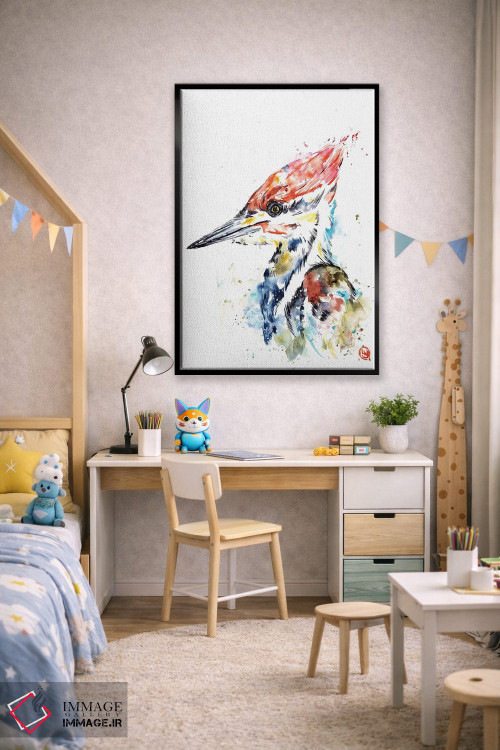 تابلو دکوراتیو دارکوب اثر لیزا وایت هاوس - D2B