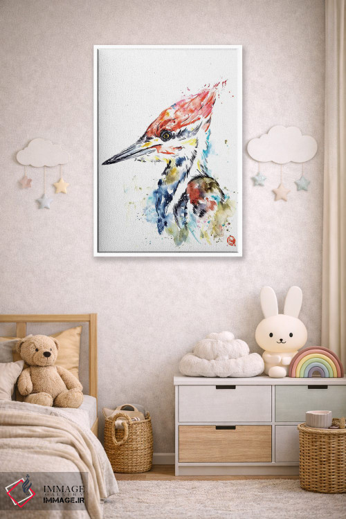 تابلو دکوراتیو دارکوب اثر لیزا وایت هاوس - D3W