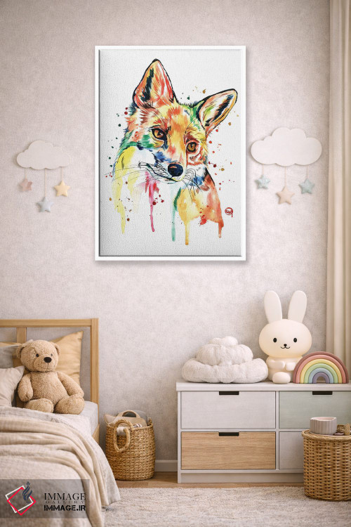 تابلو دکوراتیو روباه خیال انگیز اثر لیزا وایت هاوس - D3W