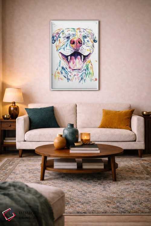 تابلو دکوراتیو تنگو پیت بول اثر لیزا وایت هاوس - D3W