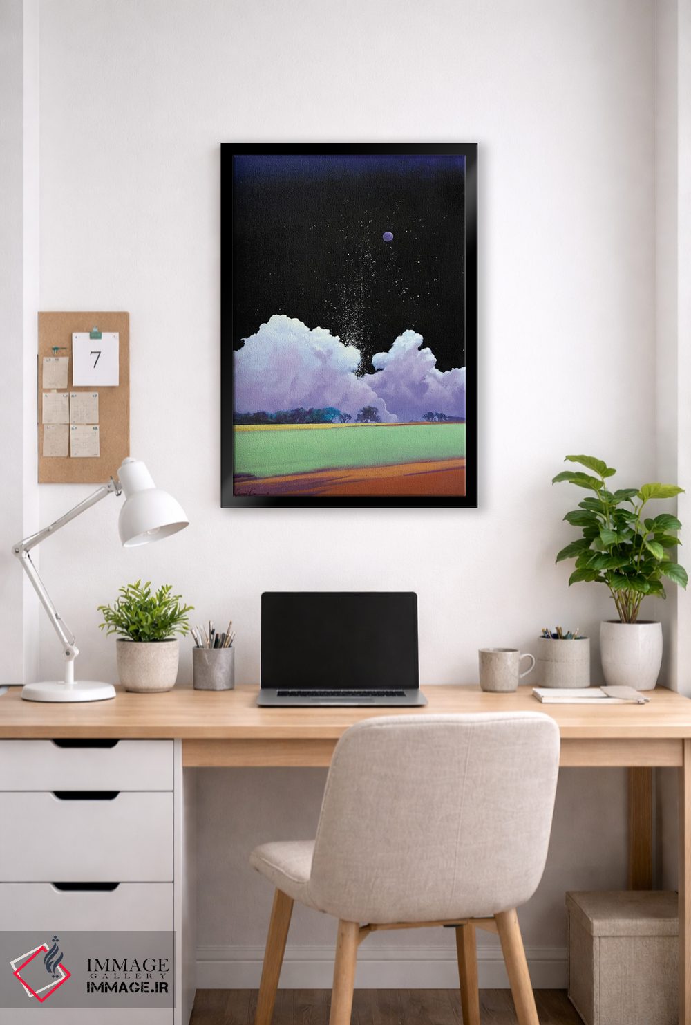 تابلو انتزاعی بارش ستاره ها اثر لاورنس لی - D4B