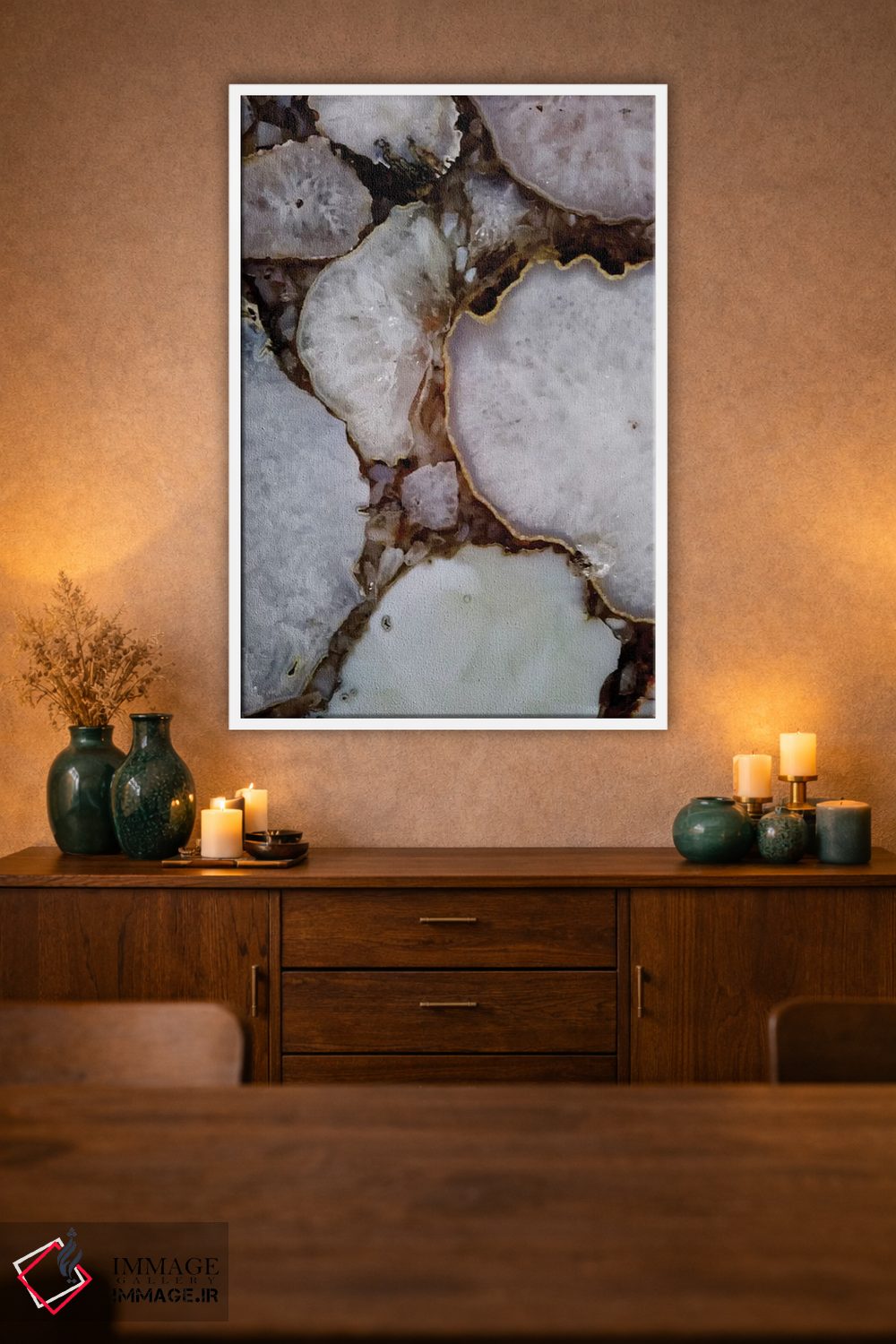 تابلو انتزاعی سنگ های ابدیت ۲ اثر شلند لوئیس - D2W