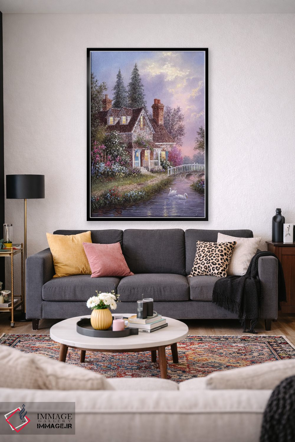 تابلو دکوراتیو کلبه پل سنگی اثر دنیس لوان - D2B