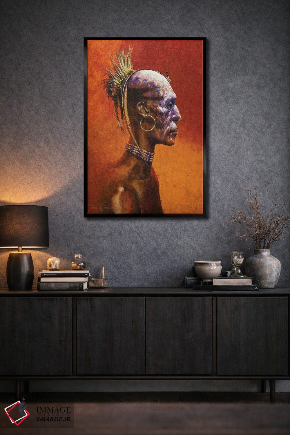 تابلو دکوراتیو شامان دنیای دوم اثر لاورنس لی - D3B