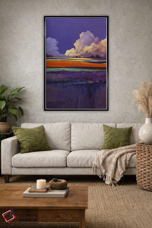 تابلو انتزاعی رنگ های دگرگون اثر لاورنس لی - D1B