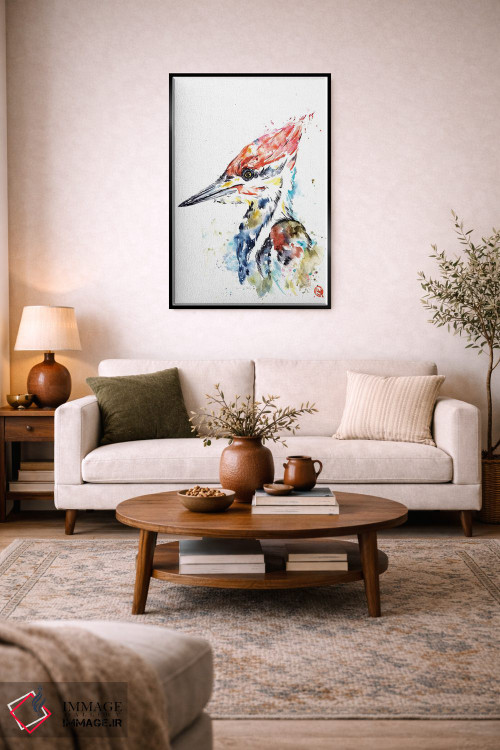 تابلو دکوراتیو دارکوب اثر لیزا وایت هاوس - D4B