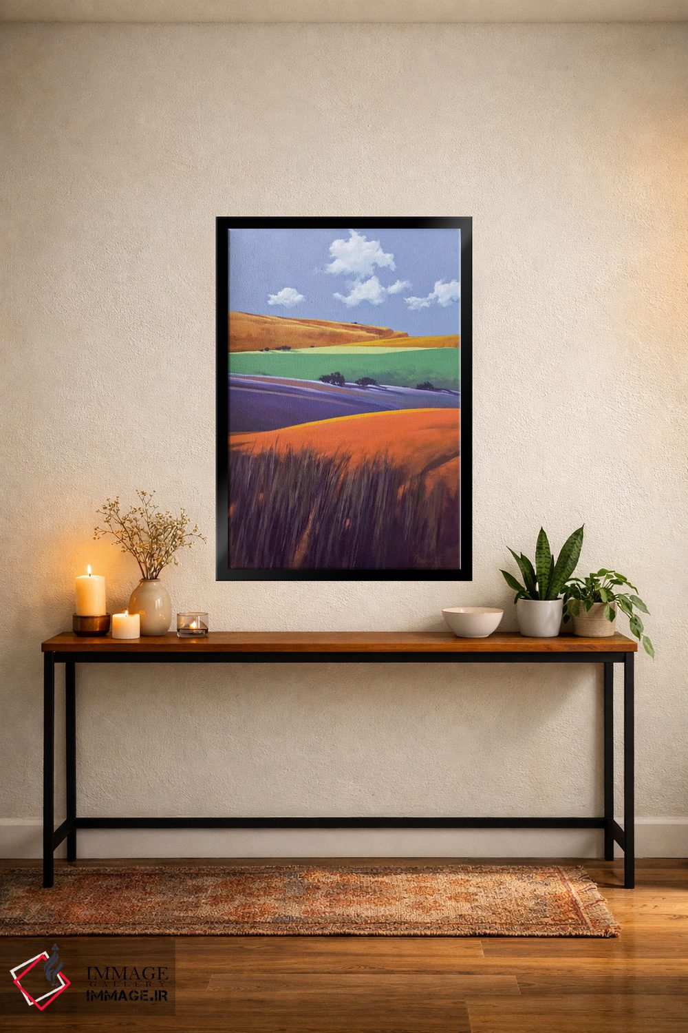 تابلو دکوراتیو جنوب کوه بزرگ آب نباتی اثر لاورنس لی - D5B