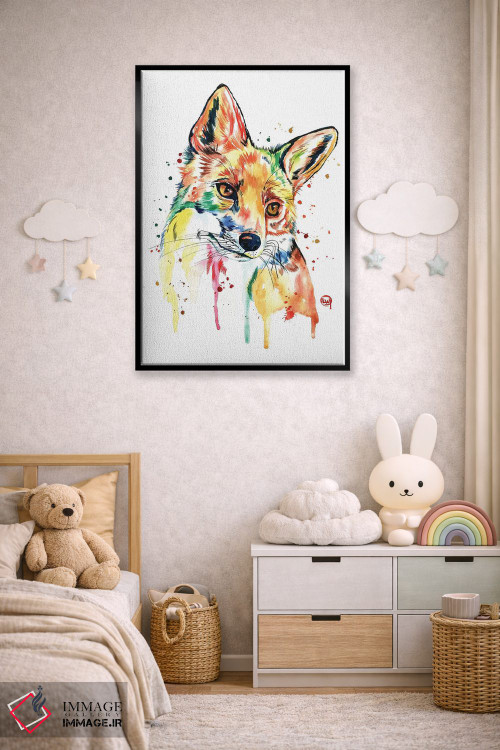 تابلو دکوراتیو روباه خیال انگیز اثر لیزا وایت هاوس - D5B