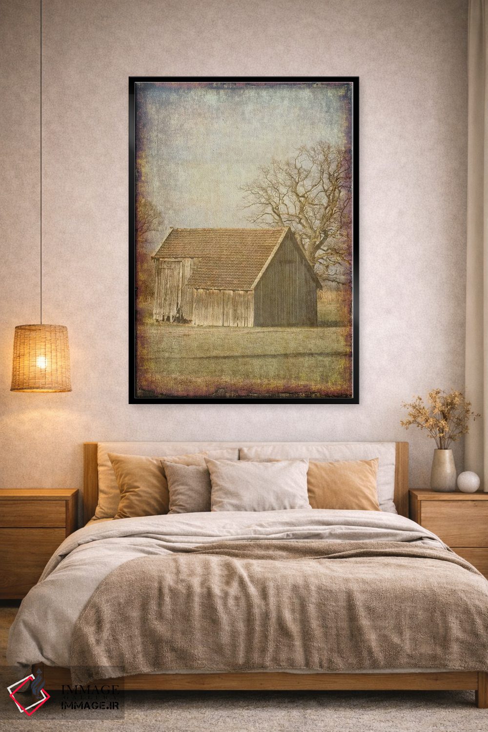 تابلو مدرن منظره مزرعه قدیمی ۱ اثر شلند لوئیس - D2B