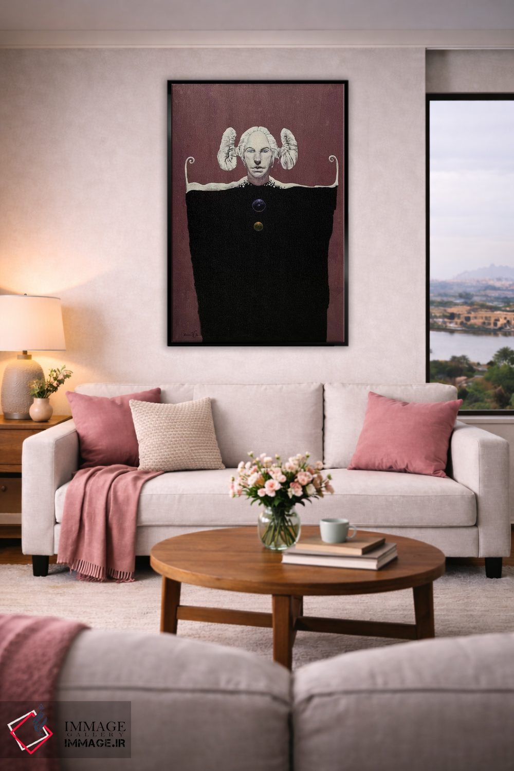 تابلو دکوراتیو دوشیزه سفید اثر لاورنس لی - D6B